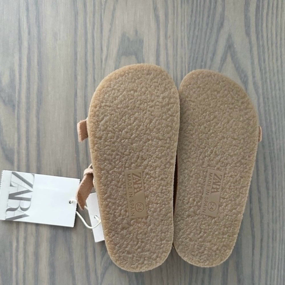 ZARA TODDLER GIRL BUCKLED LEATHER SANDALS - Picture 6 of 6
